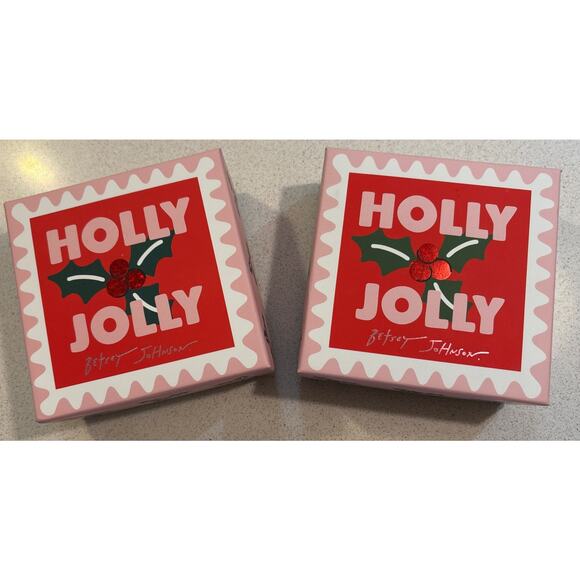 NIB Betsey Johnson Set Winking Reindeer & Gingerbread Girl Brooch Pin Gift Box - Picture 5 of 13